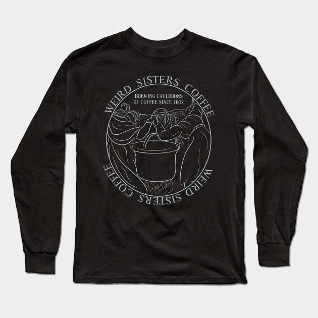 Cauldron of Coffee Long Sleeve T-Shirt by Dirty Nerdy